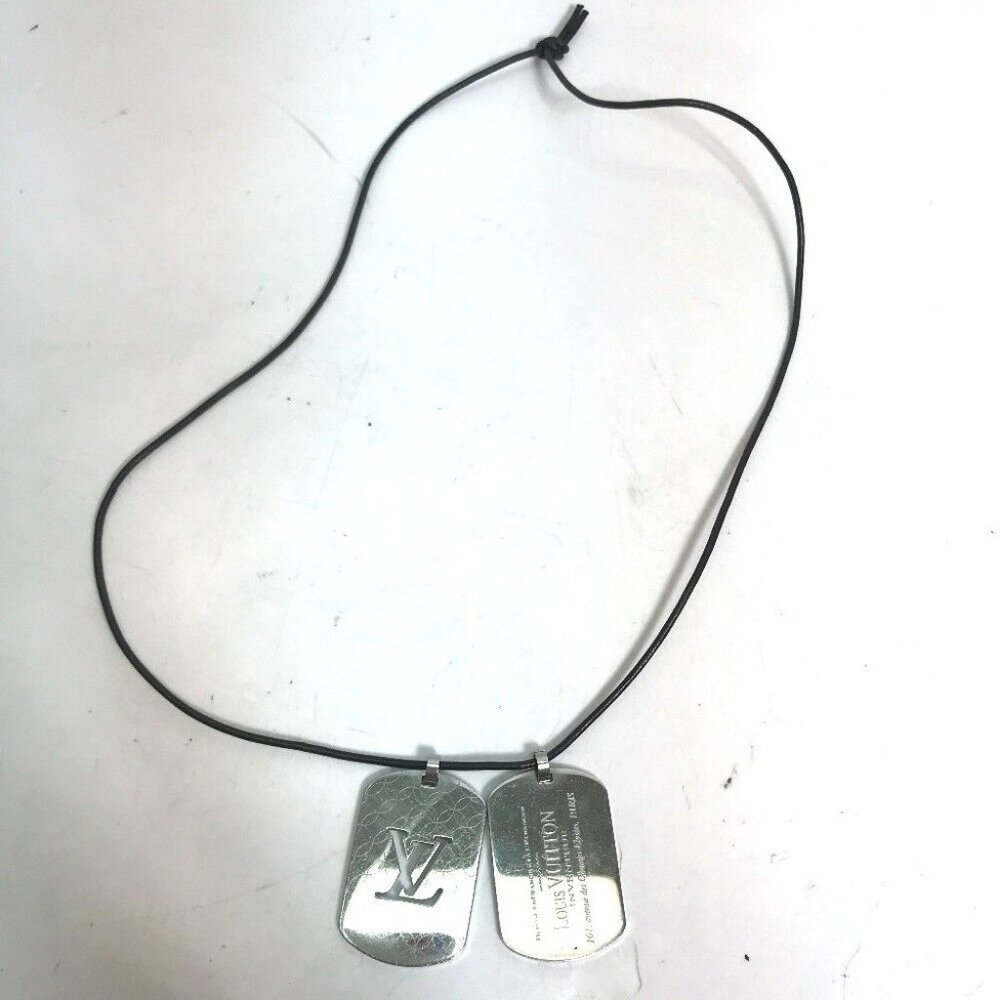 LOUIS VUITTON Pandantif-Champs-Elysées GM Leather strap Leather Necklace - Picture 6 of 7